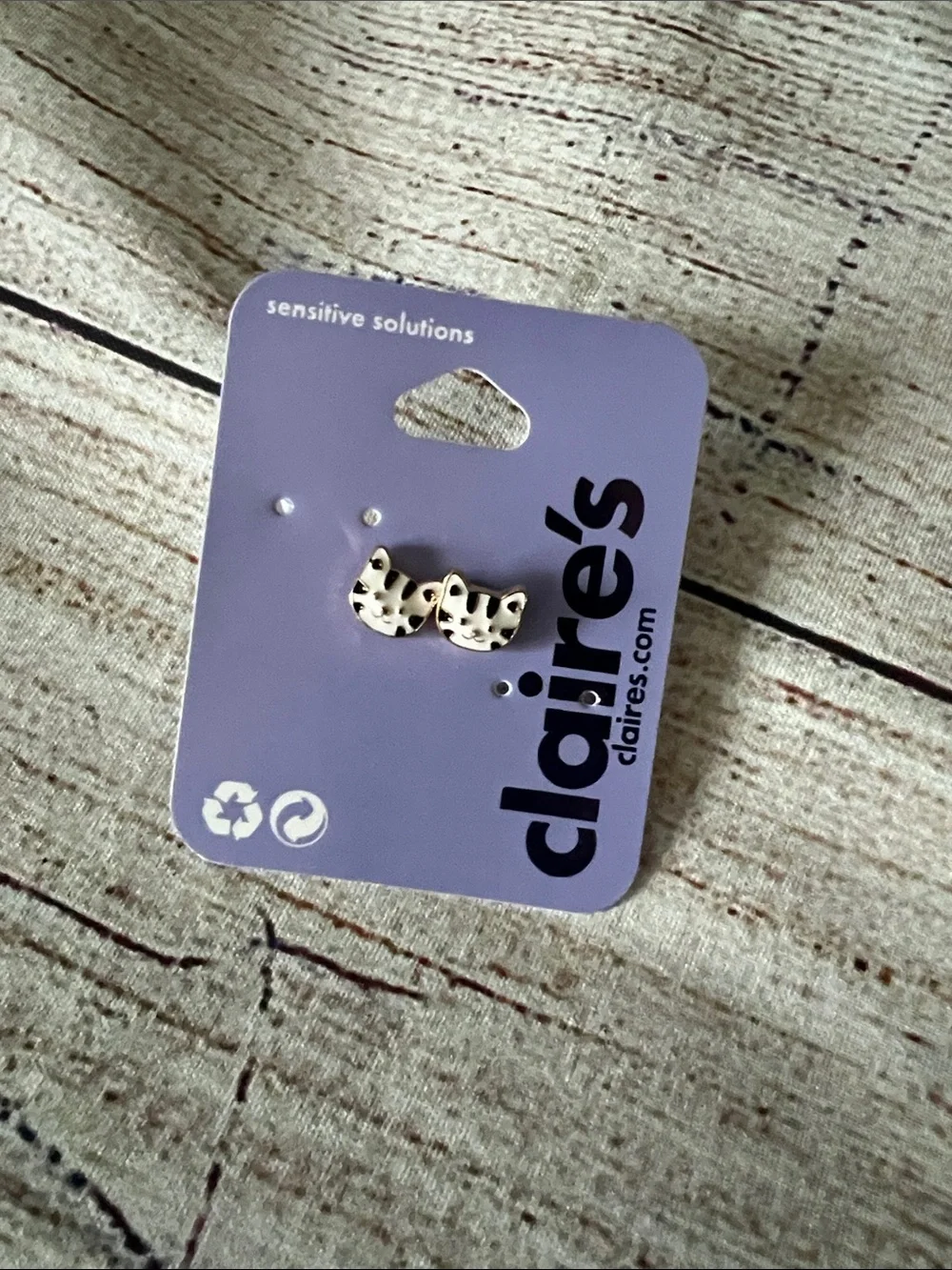 Claire's Cat Kitten Stud Earrings